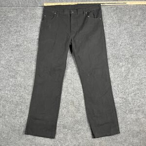 Dickies Work Pants Mens Size 38x32 Black Utility Workwear Straight Stretch